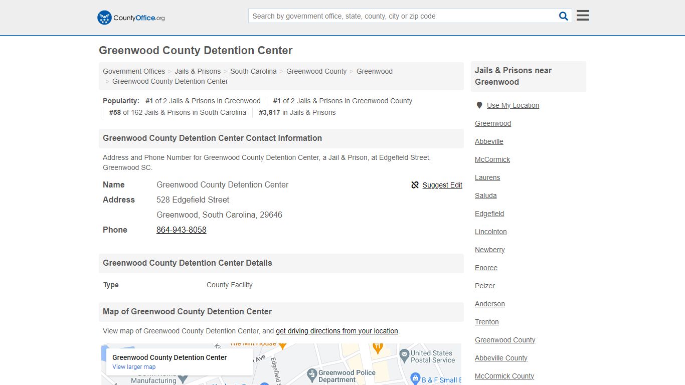 Greenwood County Detention Center